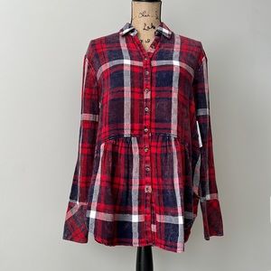 Free people tunic flannel